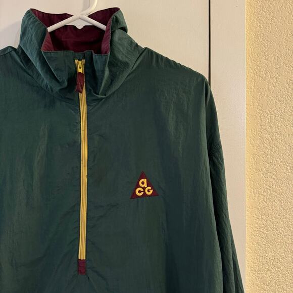 Vintage 90s Nike ACG Embroidered Mens Windbreaker Jacket Gorpcore Medium - Picture 2 of 9